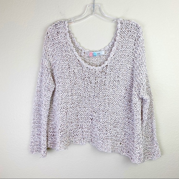 Free People Sweaters - FREE PEOPLE Beach Open Knit Bell Sleeve Sweater OS